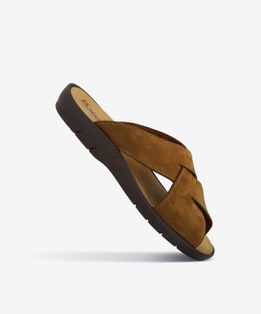 Sandale BAGNOLS Cognac Nubuck